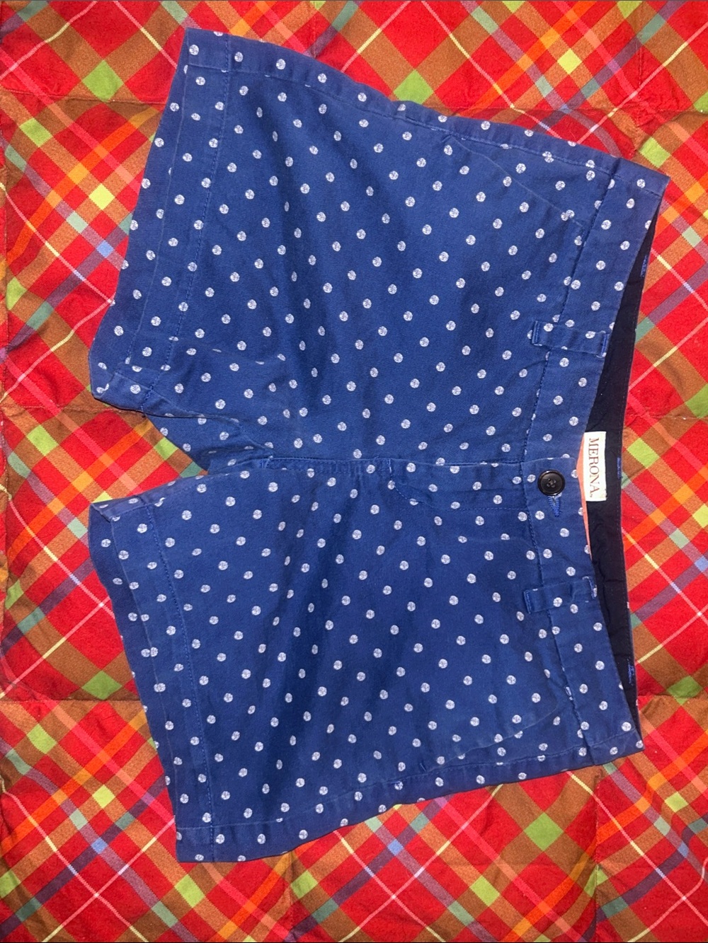 Merona Navy Blue Polka Dot Women’s Shorts size 4